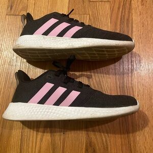 Black and Pink Athletic Sneakers